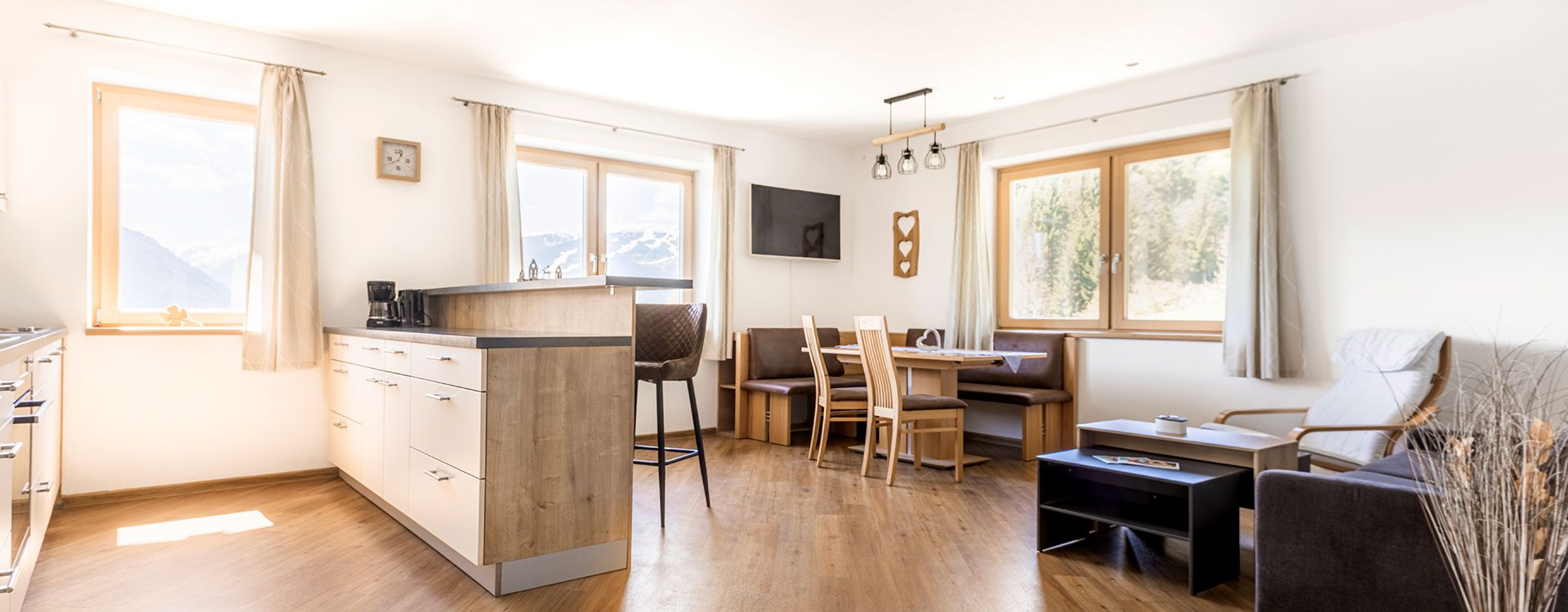 Urlaub am Bauernhof in Flachau, modernes Appartement am Bio-Bauernhof Burnstein